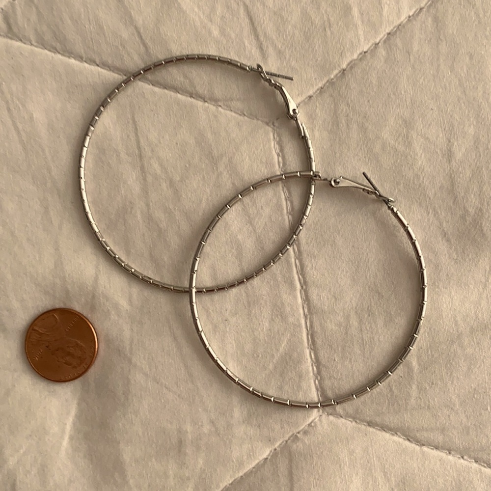 Silver Hoop Earrings